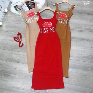 Đầm thun môi xinh phom body