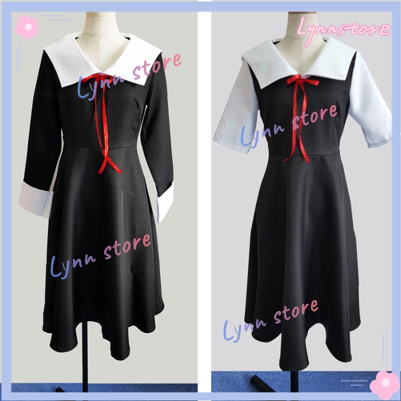 Anime Nhật Bản Kaguya-Sama Love là Chiến tranh Shinomiya Kaguya Fujiwara Chika Trang phục Cosplay Tóc giả Phụ nữ Dress JK Đồng phục ACGN Trang phục Cosplay