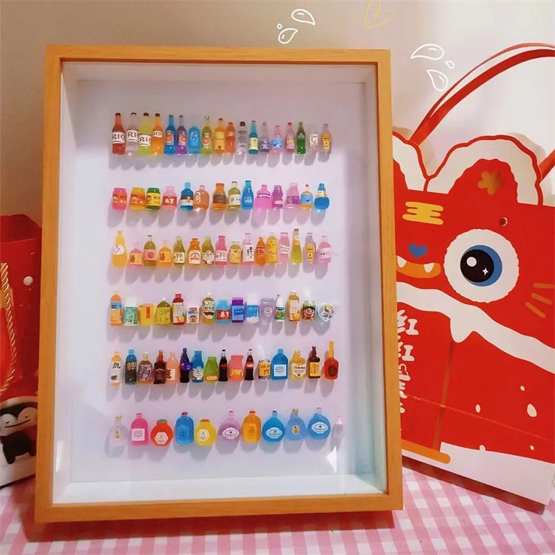 Set 50 Mô hình Chai rượu Mini - Dạ quang phát sáng -  Trang Ttrí Bánh sinh nhật