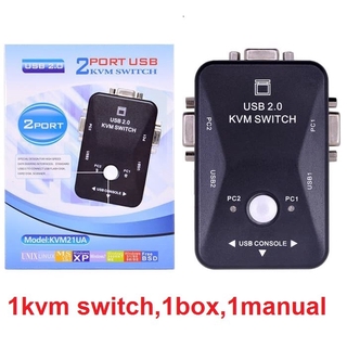 Bộ Chuyển Đổi Kvm 2 Cổng Usb Vga Cho Pc