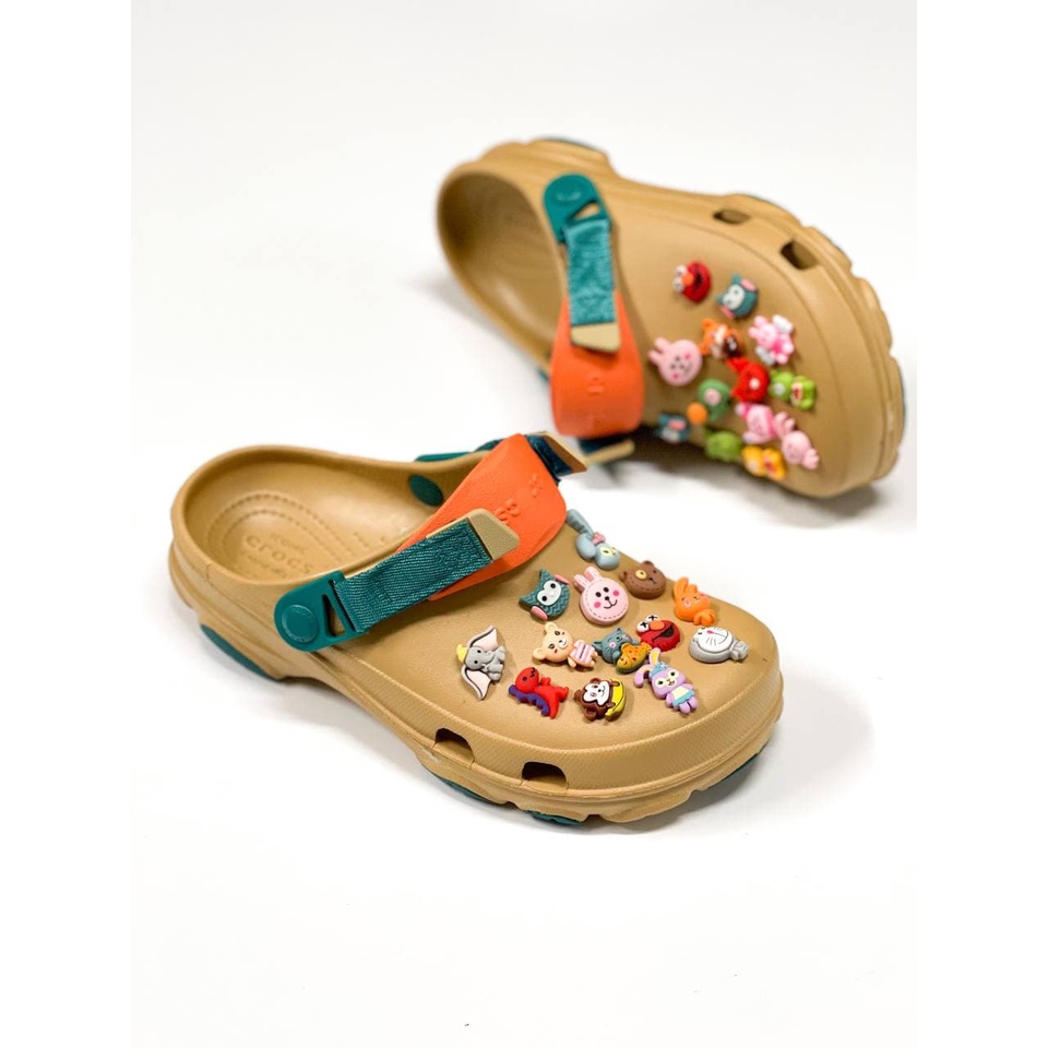 Dép Crocs All Terrain Clog Chính Hãng, thiết kệ nhựa phối quai vải, đúc nguyên đôi nhẹ bền , đế chống trơn trượt | BigBuy360 - bigbuy360.vn