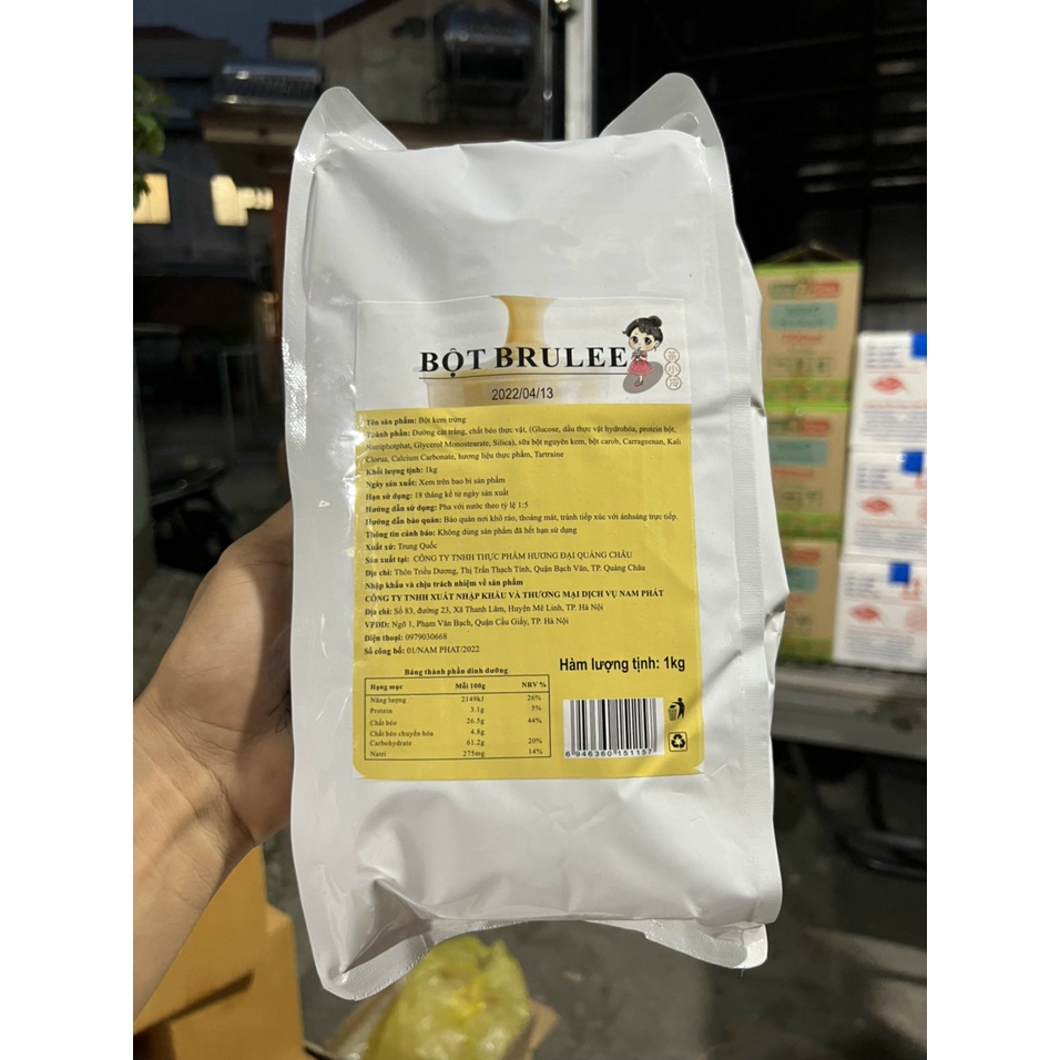 Bột Kem Trứng XIAKA (hình cô gái) - gói 1kg