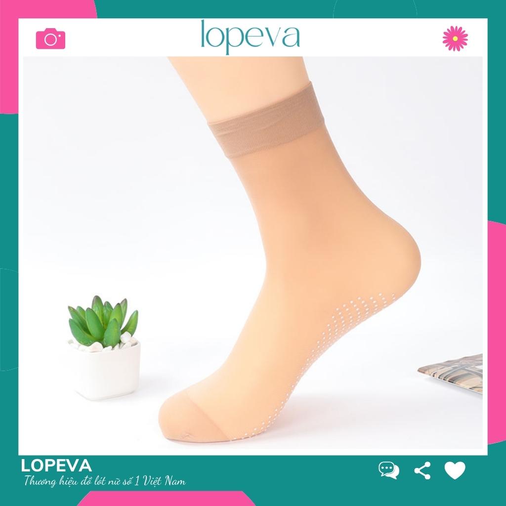 Tất Vớ Nữ Cổ Ngắn Da Chống Trơn Che Nắng Loại Đẹp LOPEVA TV80