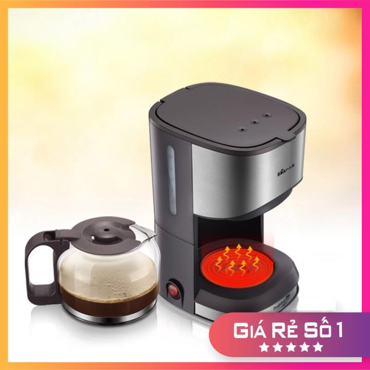 Máy Pha Cà Phê BEAR 𝗙𝗥𝗘𝗘 𝗦𝗛𝗜𝗣 Tại Nhà Nhỏ Gọn Tiện Dụng KFJ Pha Cafe Dung Tích 700ml + Tặng Bình Giữ Nhiệt