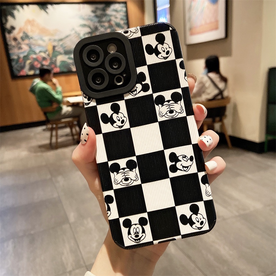 Ốp điện thoại dẻo họa tiết hoạt hình sọc caro cho IPHONE 13 12 11 PRO MAX X XR XS MAX 8 7 6 6S PLUS SE 2020
 | BigBuy360 - bigbuy360.vn