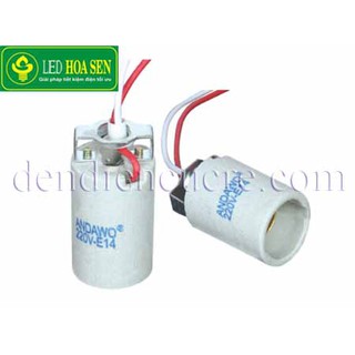 Đuôi đèn sứ E14