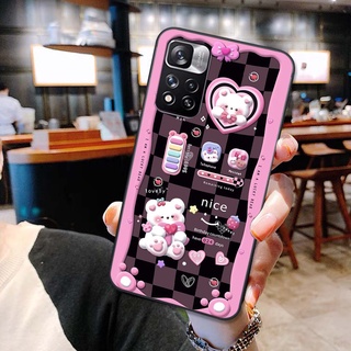 ốp lưng điện thoại Xiaomi redmi note 11 pro china / note 11 pro plus in hình gấu humberger chi bi vô cùng đáng yêu