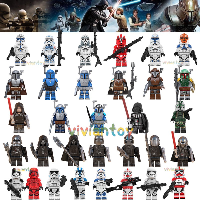 Bộ Xếp Hình Nhân Vật Phim Star Wars Đẹp Mắt