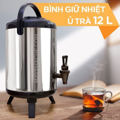 Bình ủ trà  trà sữa sữa bình giữ nhiệt nóng lạnh inox 304 6L 10L 12L