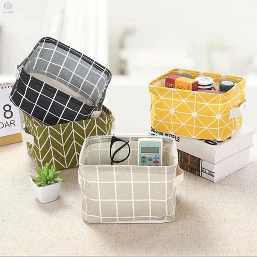 Giỏ Đựng Đồ Bằng Vải Cotton Lanh Gấp Gọn Không Độc Hại Và Bền