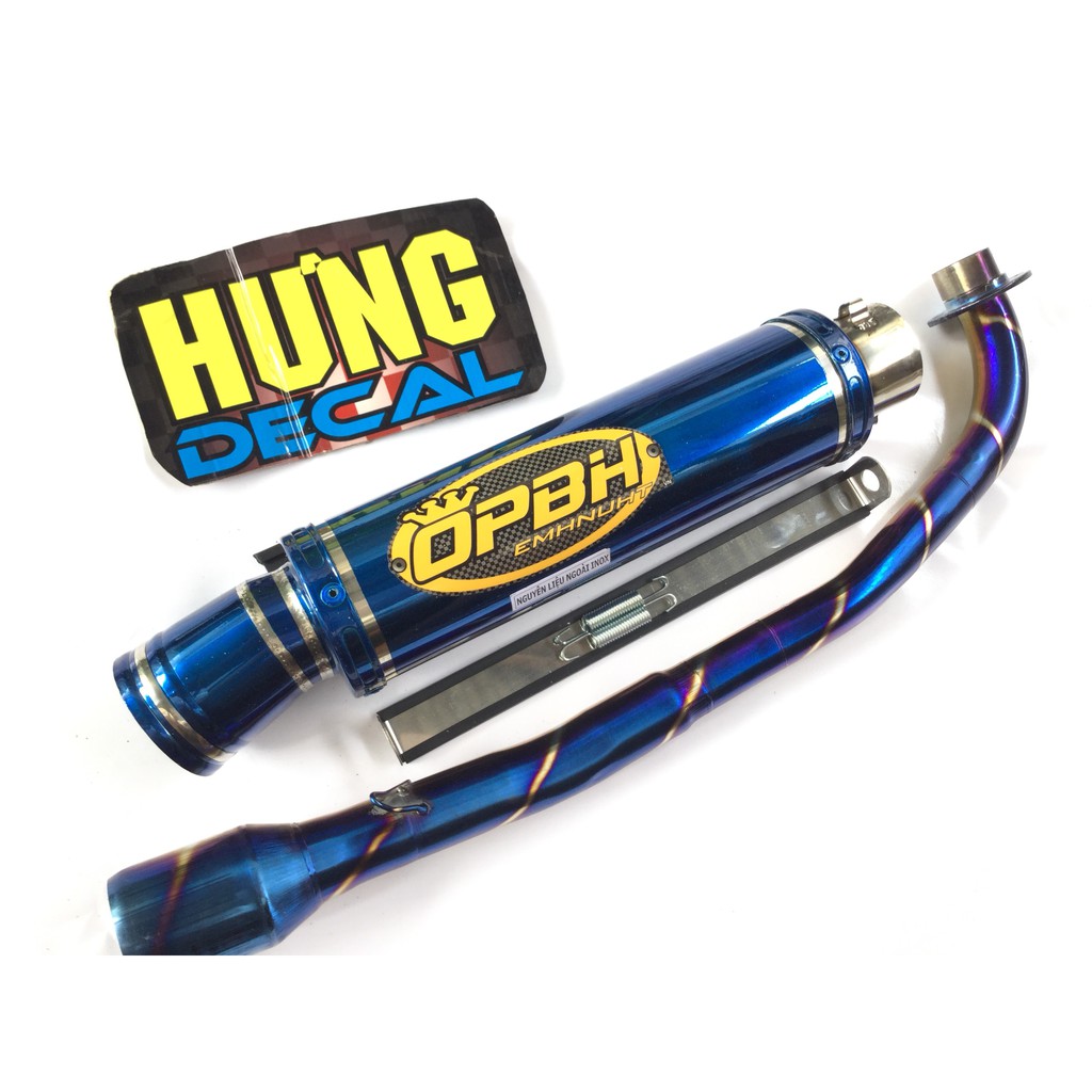 Pô OPBH full cổ titan wave 50 - 100, cup, dream, 67, axelo, win, exciter 50cc,...