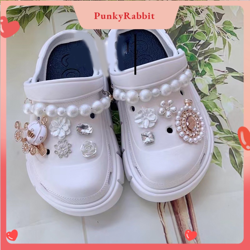 PunkyRabbit Trang trí giày Phụ kiện DIY Giày có thể tháo rời trang sức