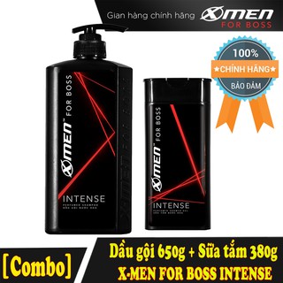 [Combo] Dầu gội nước hoa X-men for boss 650g + Sữa tắm nước hoa X-men for boss 380g (3 Mùi: LUXURY, INTENSE, MOTION)