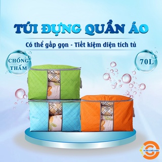 Túi Đựng Quần Áo Chăn Màn Đa Năng Dáng Ngang Size 60cm Loại 1 Tiện Dụng