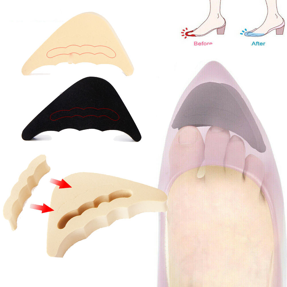 1 Cặp Đệm Mềm Lót Mũi Giày Cao Gót Giảm Đau Nhiều Màu Sắc