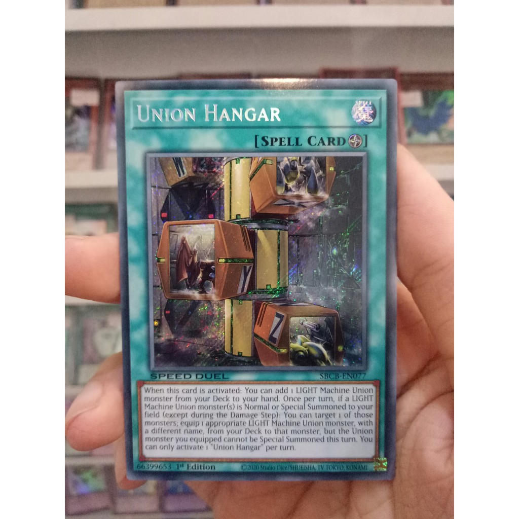 Thẻ Bài Lẻ YugiOh! Mã SBCB-EN077 - Union Hangar - Secret Rare - 1st Edition