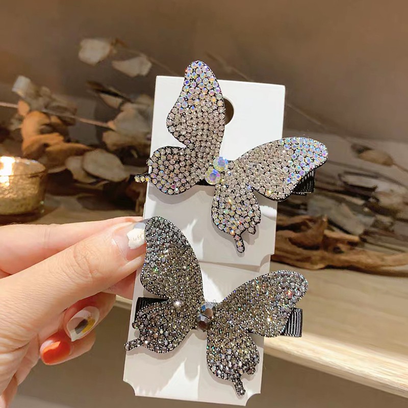 Kẹp Tóc Hình Bướm Đính Đá Phong Cách Hàn Quốc C321