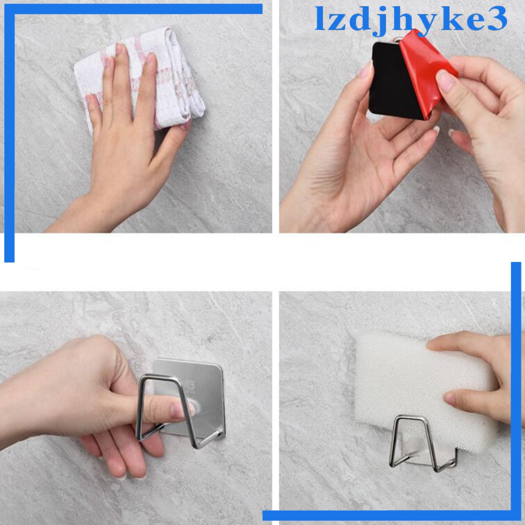Giá Đỡ Kim Loại Gắn Bồn Rửa Chén / Xà Phòng / Bọt Biển Tiện Dụng Cho Nhà Bếp Enjoylife [lzdjhyke3