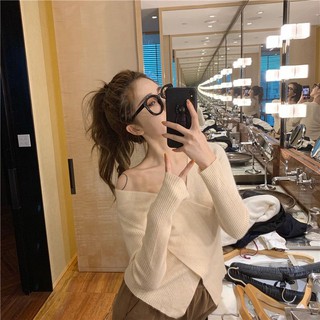 Áo Len Vạt Chéo Cổ V Sang Chảnh Sexy Xịn Đẹp Quyến Rũ