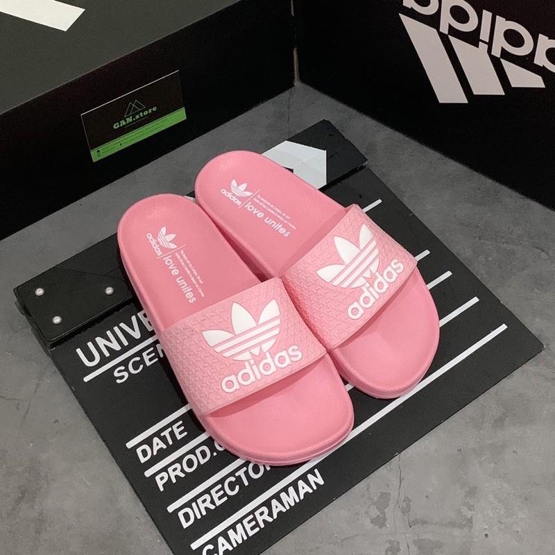 DÉP ADIDAS ADILETTE BÁNH MÌ PU HỒNG - Màu nữ xinh xắn full hộp