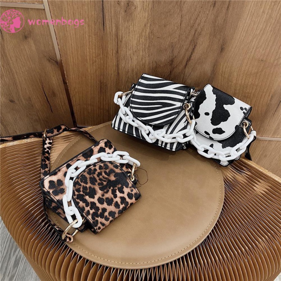 Sale 68% Túi Đeo Vai Da PU Hoạ Tiết Da Động Vật Dành Cho Nữ, Zebra pattern Giá gốc 139000đ - 13M103-4