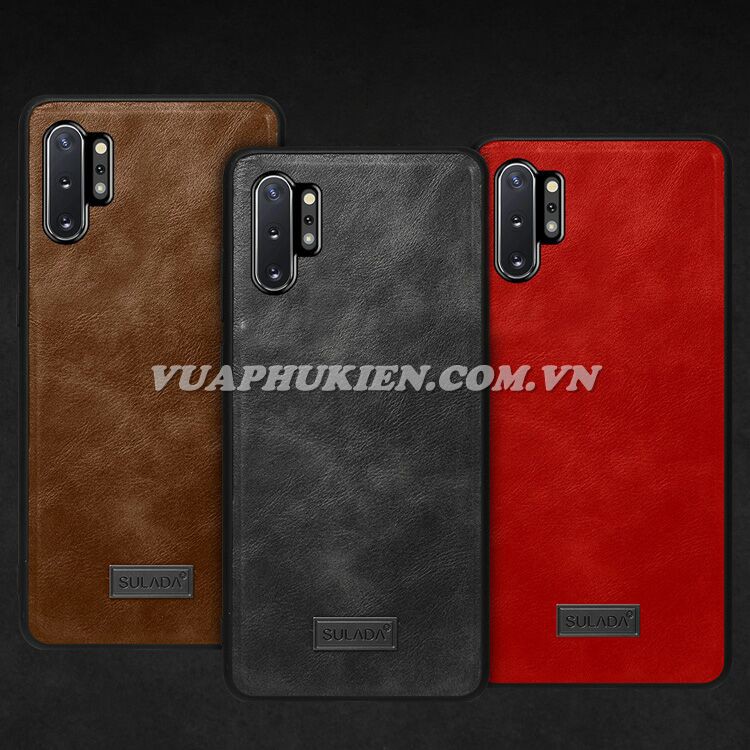 Ốp lưng hãng Sulada Cho Samsung Galaxy Note 10 Plus, Note 10, Note 10 Lite, Note 9, Note 8 dạng da mềm cao cấp