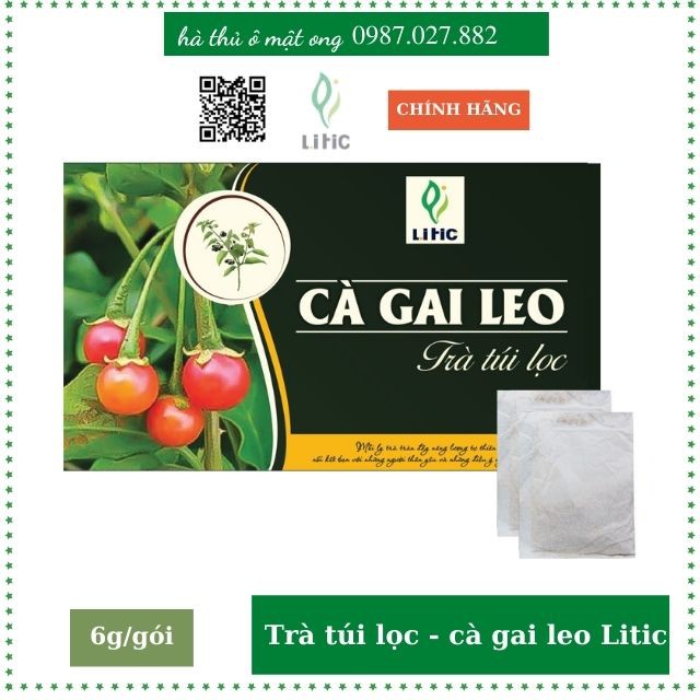 [Hàng tặng khi mua kèm] Trà túi lọc cà gai leo Litic thanh nhiệt , thải độc gan giảm nóng trong, cáu gắt 100% tự nhiên