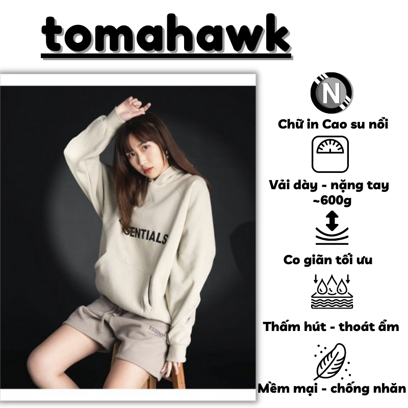 Áo Hoodie Nam Nữ Form Rộng Local Brand ESSENTIALS FEAR OF GOD SS2021 Nhiều Màu Unisex | Tomahawk Clothes | BigBuy360 - bigbuy360.vn