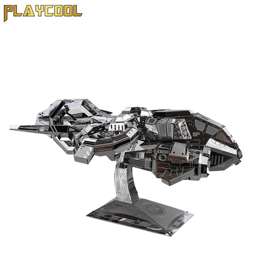 Đồ chơi mô hình lắp ráp kim loại MU Game Starcraft - Phi thuyền Thubderhawk Gunship - Bạc LL2.11