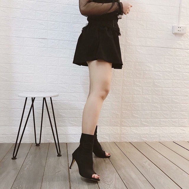 BOOT HỞ MŨI GÓT 7p  ÔM CHÂN TÔN DÁNG