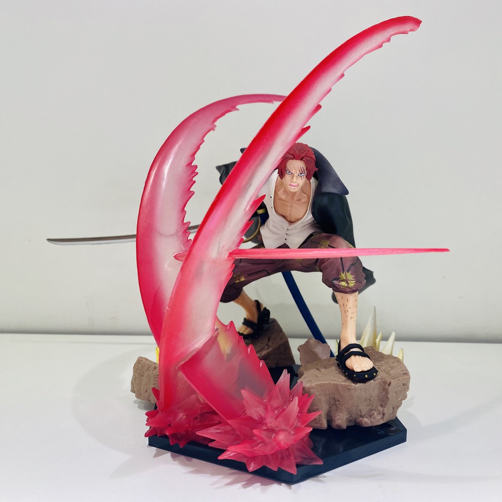 Mô Hình Tứ Hoàng Shank Tóc Đỏ Cao 18cm Trạng Thái Chiến Đấu - Figure Tượng One Piece 5.0