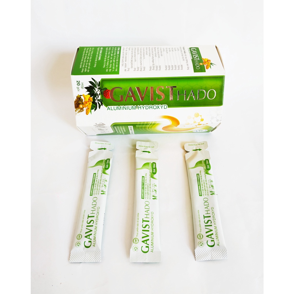 Gói Uống Giảm Đau Dạ Dày Gavist - Hết Lo Viêm Loét Dạ Dày, Tá Tràng, Trào Ngược, Ợ Hơi, Ợ Chua – Gaviscon - Hộp 20 Gói