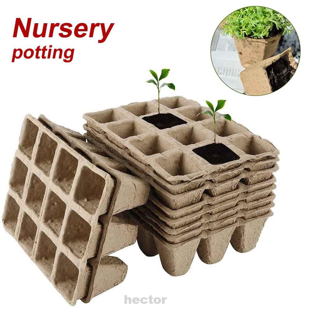 Outdoor Home Flowers Garden Tool Eco Friendly Peat Pots Organic Germination With Plant Markers Seed Starter Tray Kit