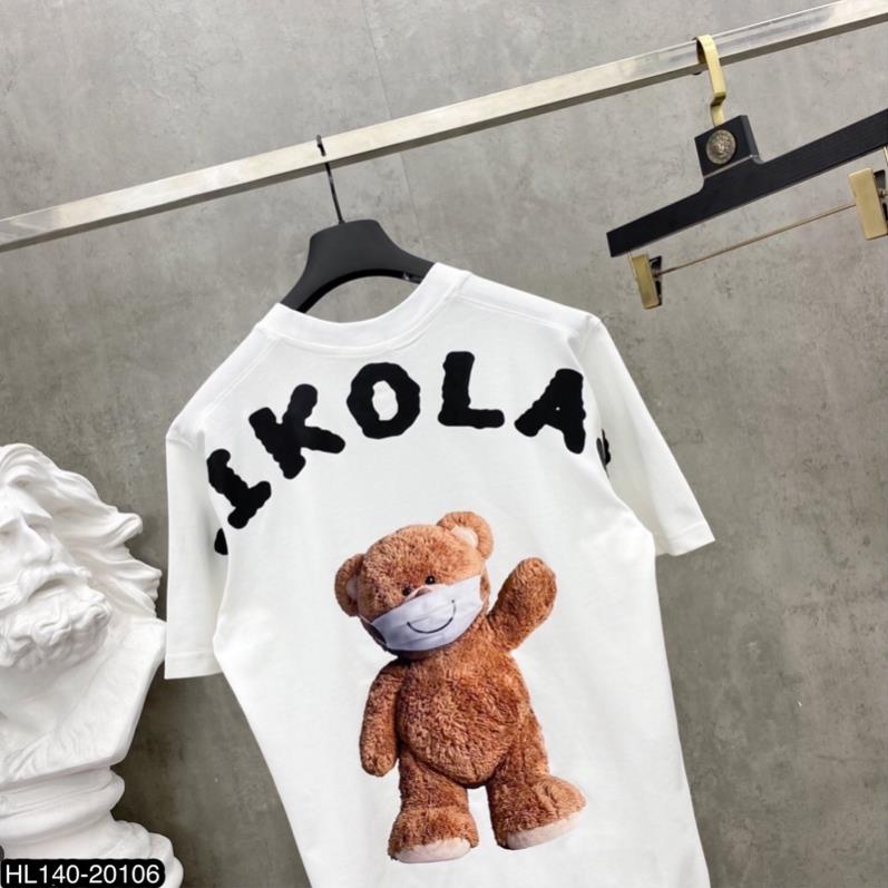 Áo Thun Unisex Chữ Thêu Cao Cấp - Áo Phông Unisex In Hình Gấu Siêu Đẹp