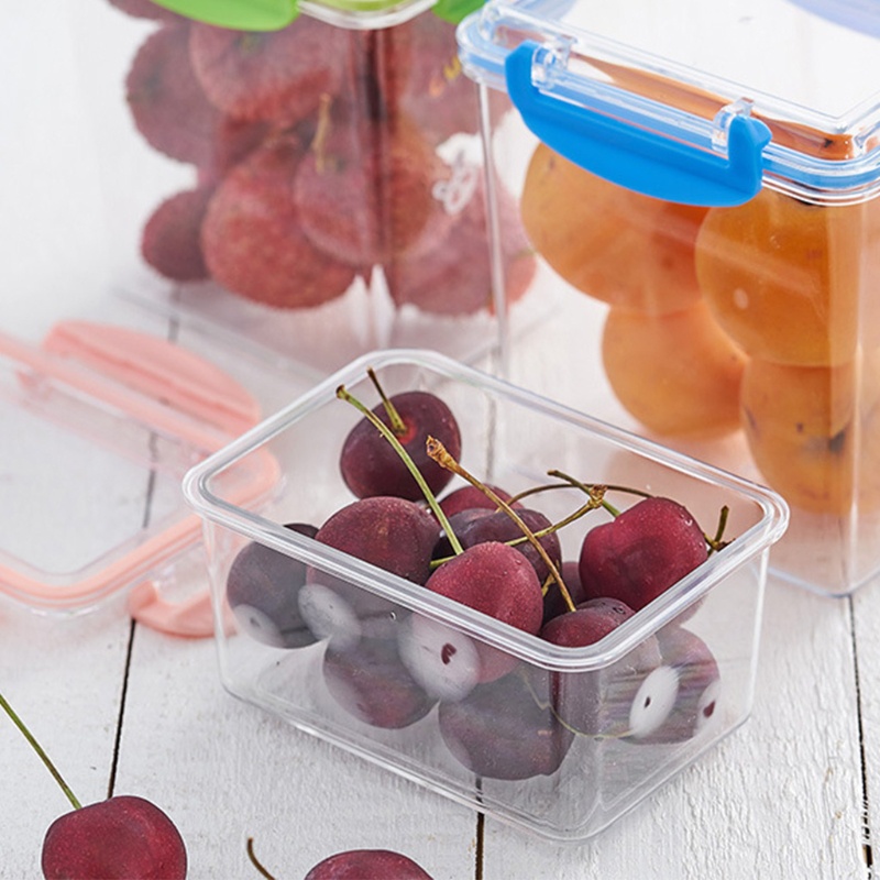 Hộp Đựng Trái Cây / Kẹo / Trái Cây Mini Trong Suốt Có Nắp Đậy Kín Sắp Xếp Gọn