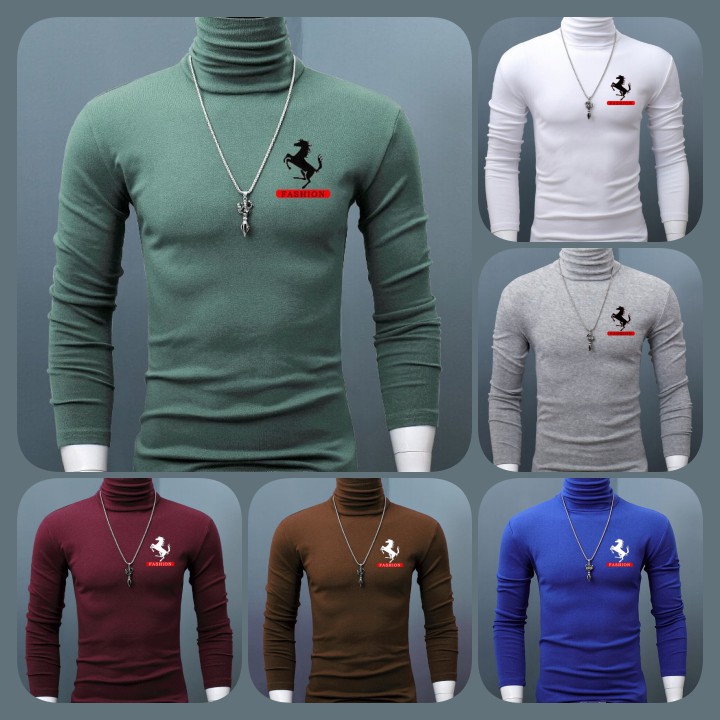 Áo thun nam tay dài TN127 chui cổ sợi tre tổng hợp nhiều màu sắc