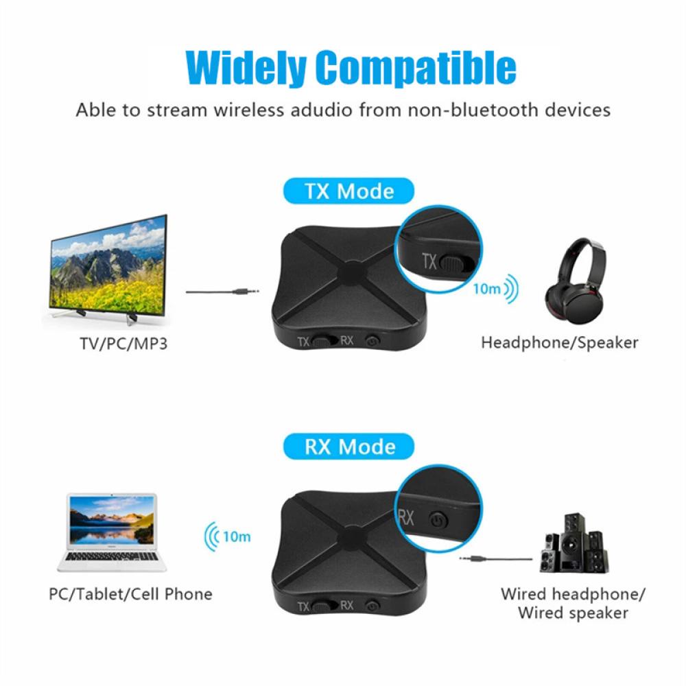 Thiết Bị Truyền Nhận Tín Hiệu Bluetooth 4.2 2 Trong 1 Giắc Cắm 3.5MM AUX E8N9