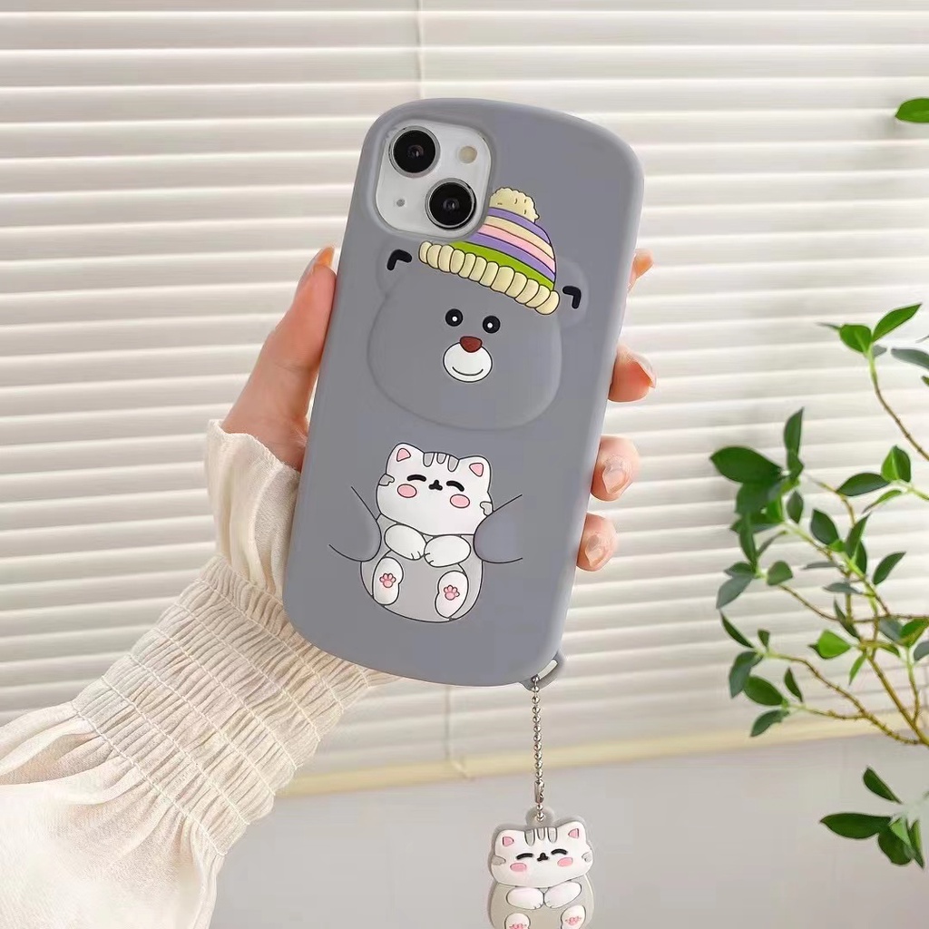 Ốp Điện Thoại Silicon Mềm Chống Sốc Họa Tiết Hoạt Hình Nhiều Màu Cho iPhone 6 7 8Plus X XSMAX XR 11 12 13promax Plus