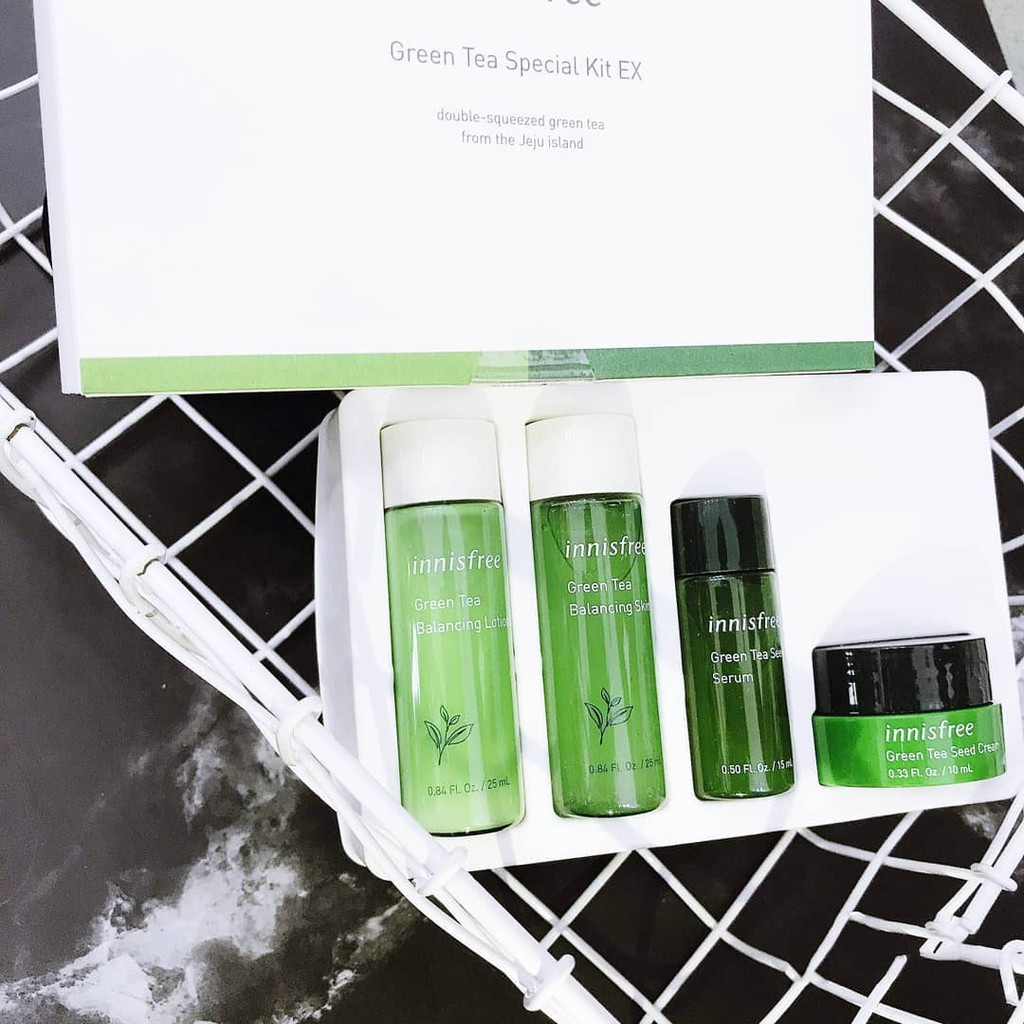 Bộ dưỡng da Innisfree green tea special kit EX (4 items)