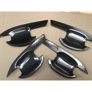 Ốp tay nắm, hõm cửa Tucson 2016-2021 Carbon