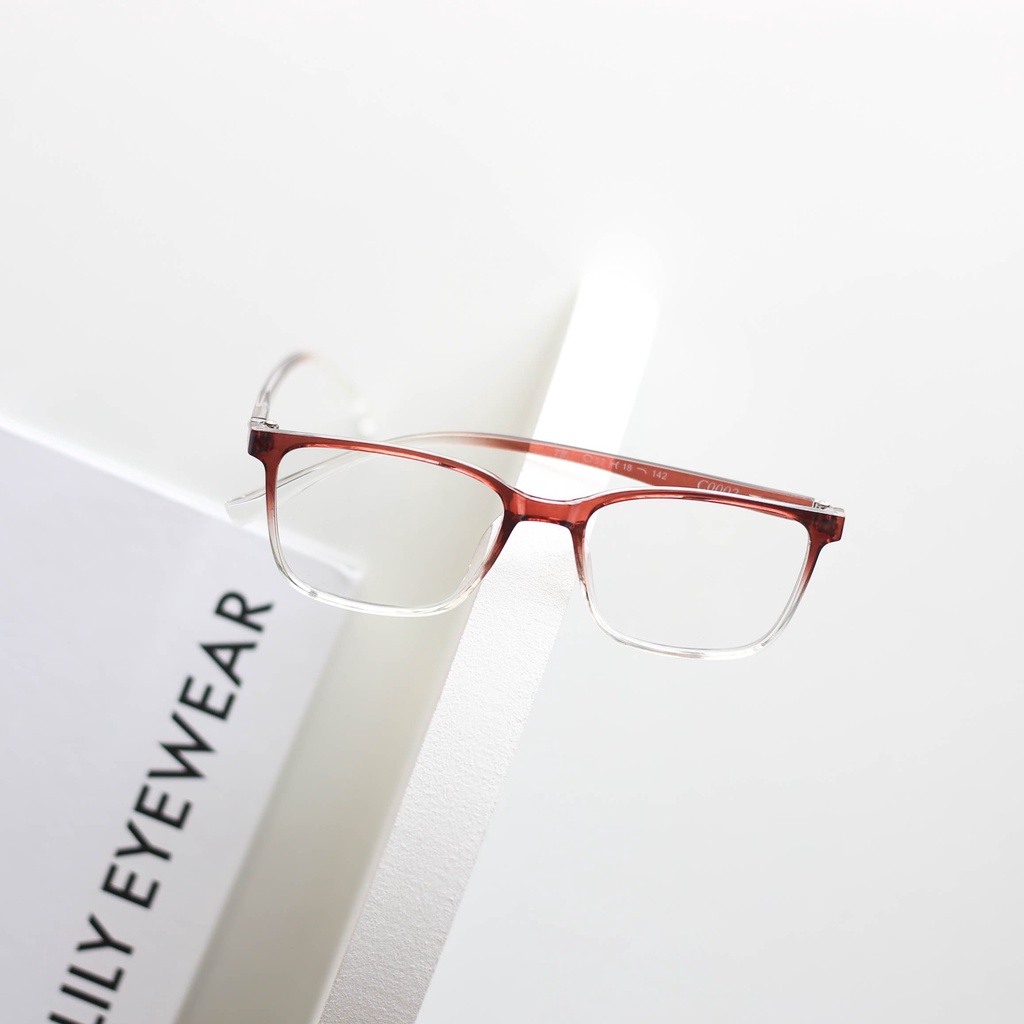 Gọng kính Nam Nữ Lilyeyewear mắt Vuông nhựa cứng cáp đeo Giả cận màu sắc Thời trang C0002 | BigBuy360 - bigbuy360.vn