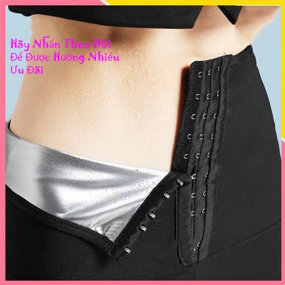 [Mã 12FASHIONSALE1 giảm 10K đơn 50K] Quần Đổ Mồ Hôi Tan Mỡ Bụng Sinh Nhiệt Định Hình Mẫu Mới Có Móc Cài - Mbra94