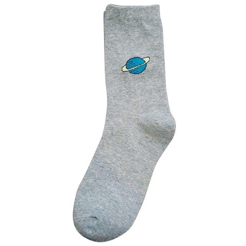 Vớ Cotton Dài Màu Kẹo Ngọt Họa Tiết Hoạt Hình Vui Nhộn Thời Trang Mùa Đông Cho Nữ