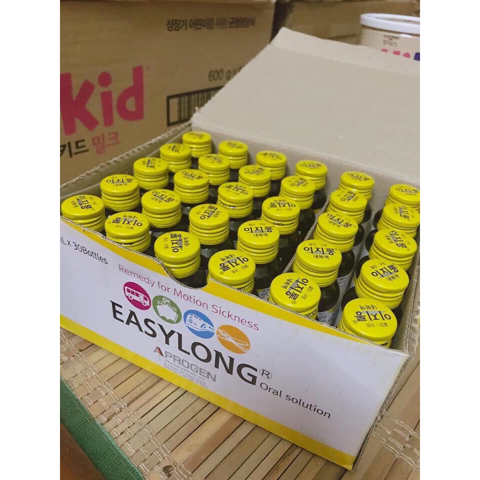 [Màu Vàng] Lẻ 1 chai nước uống thảo mộc chống say tàu xe Hàn Quốc 30ml