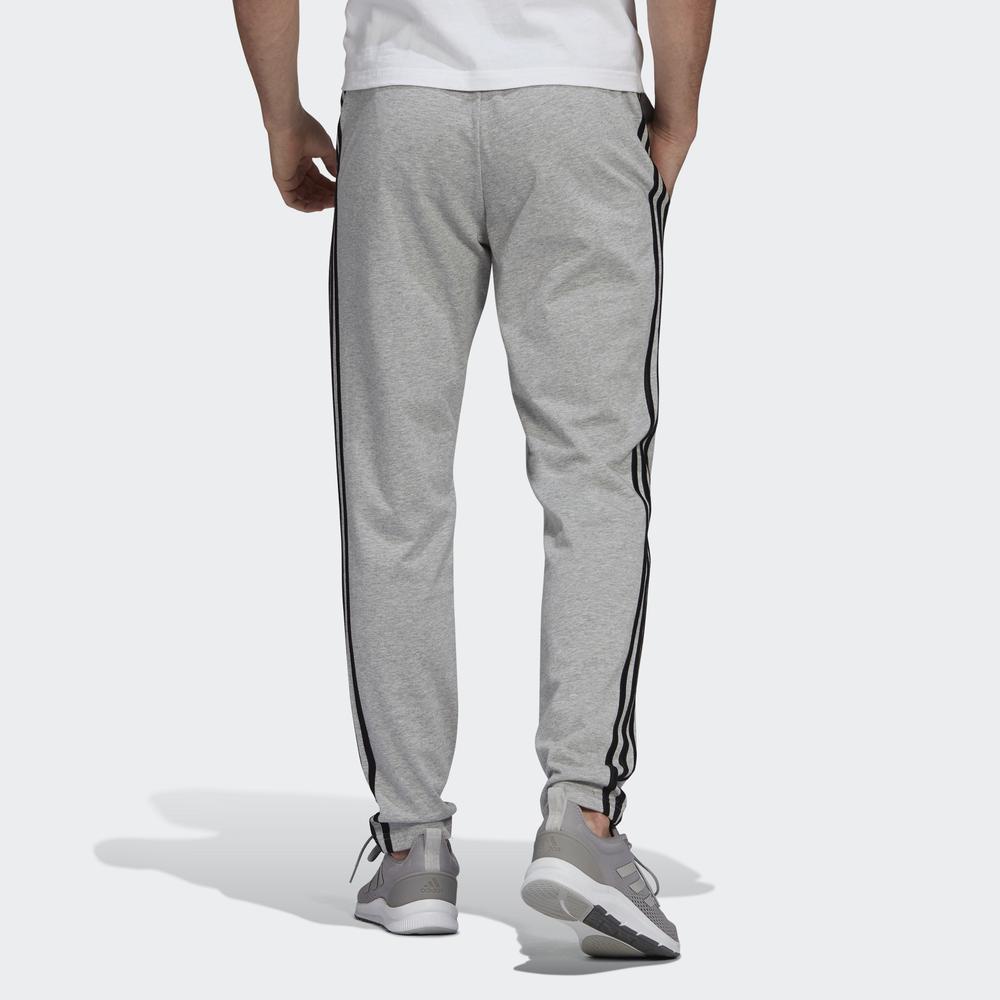 Quần adidas Nam Quần 3 Sọc ống côn gấu thẳng single jersey Essentials Màu xám GK8998