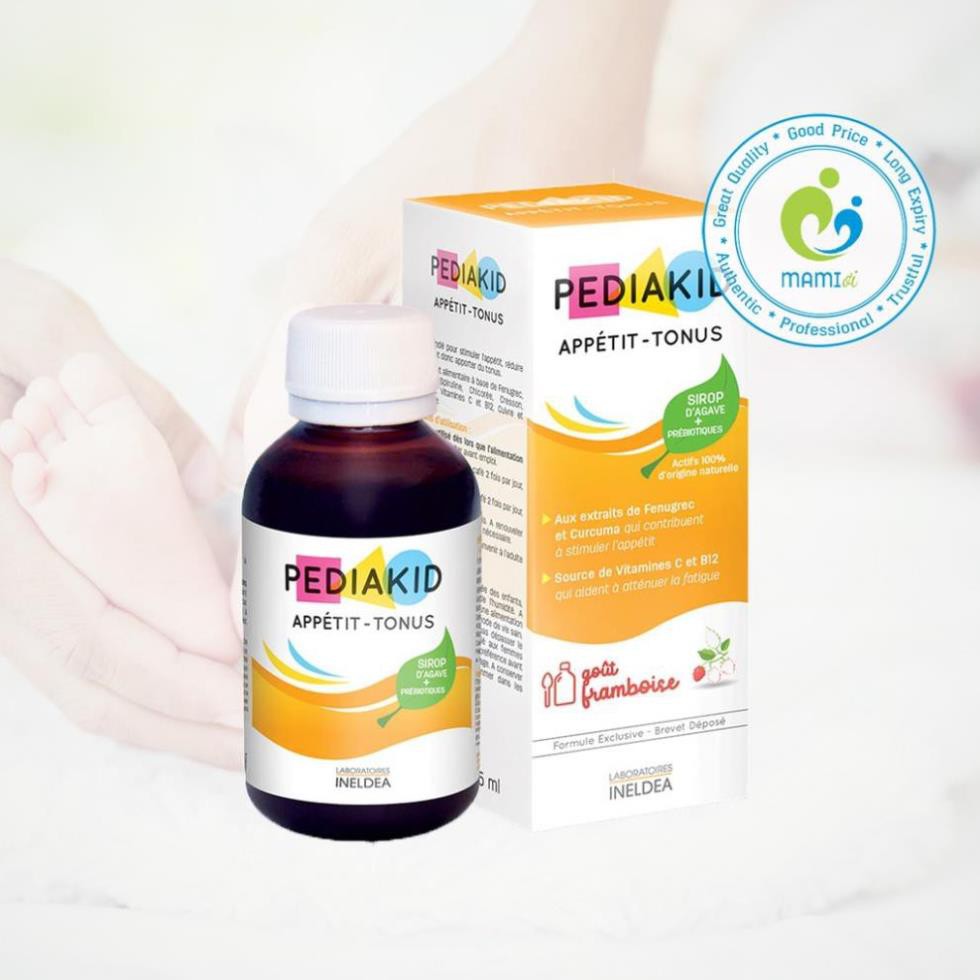 Vitamin cho bé (125ml) giúp ăn ngon, trị biếng ăn cho trẻ 6 tháng tuổi trở lên Pediakid Appétit Tonus, Pháp