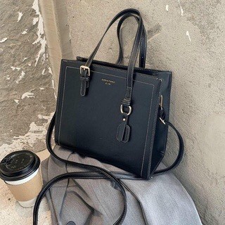 Túi xách nữ styte công sở, có ảnh thật, da mềm đẹp có dây đeo chéo, mã M01, màu đen và trắng, đi học, đi làm