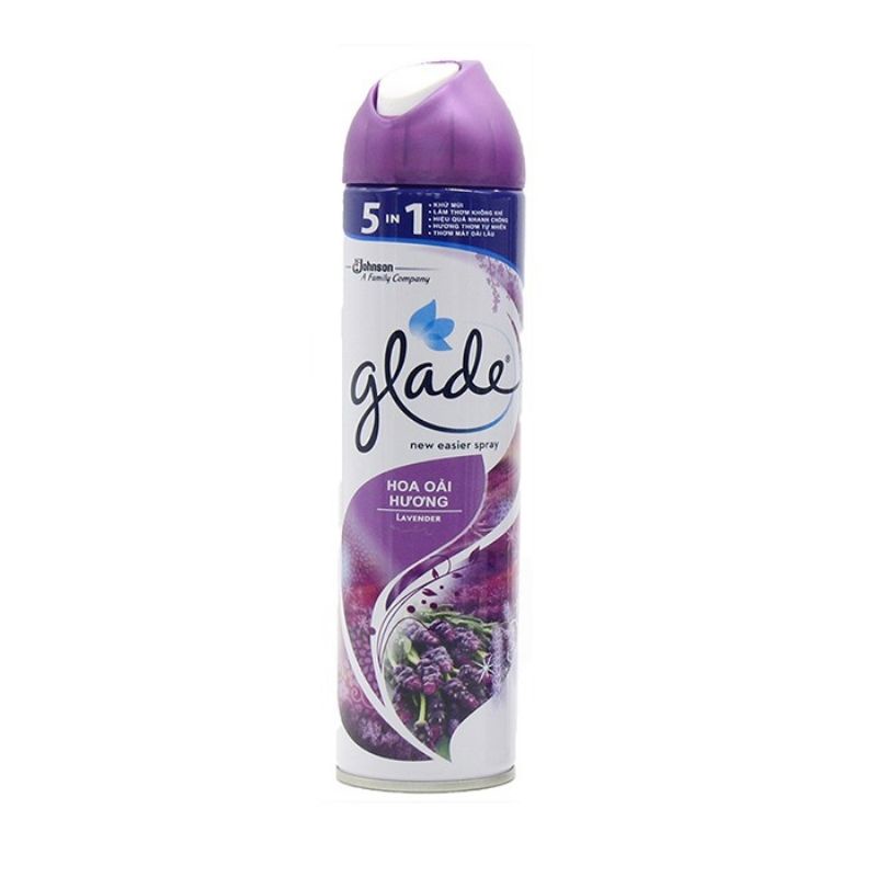 XỊT THƠM PHÒNG GLADE HƯƠNG LAVENDED &amp; HƯƠNG HOA 280ML THÁI LAN