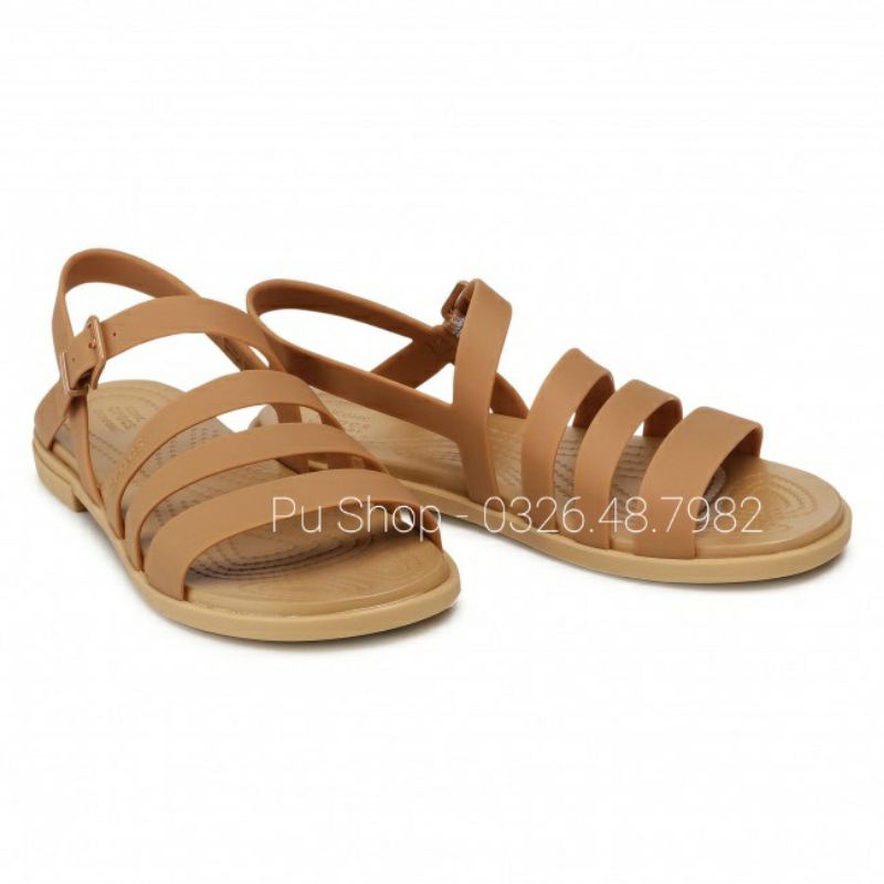 [Quảng Châu] Giày Sandal Nữ Thời Trang Đế Bằng - Xăng Đan Nữ Đế Bệt Cross Tulum