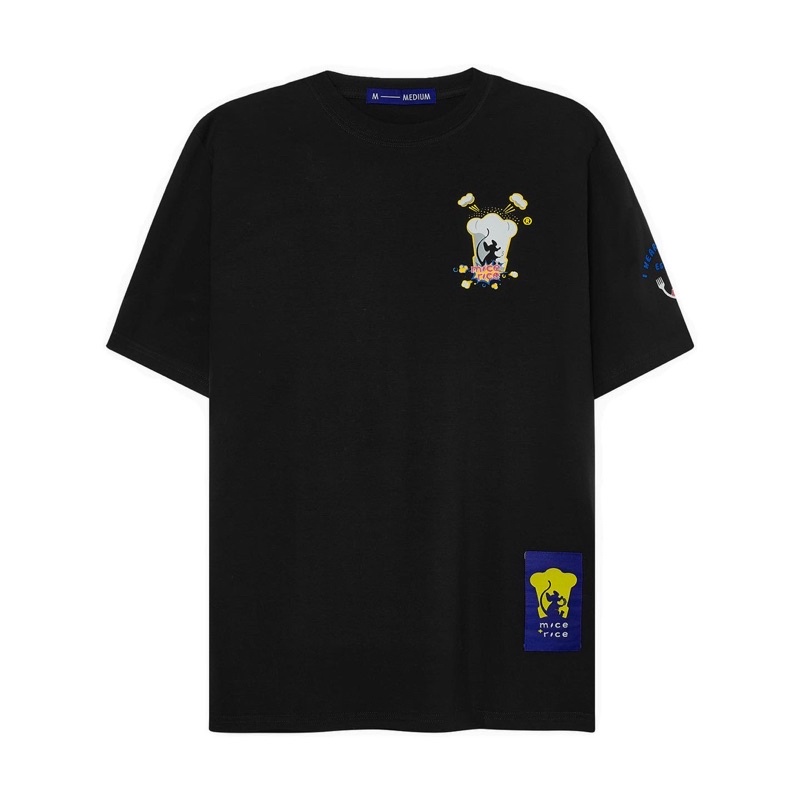 Áo thun Mice&amp;Rice Mini Food cotton 4 chiều